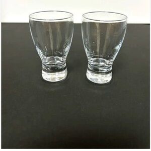 Clear Glass Japanese Sake Glasses - Set of 2